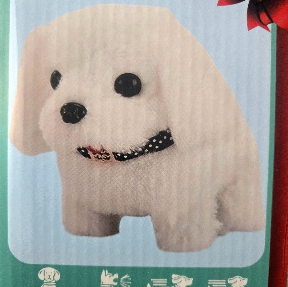 White Plush Dog Toy